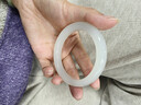 净心石 【精品级】和田玉手镯女款白玉平安镯送女友送妈妈内径约57-58mm 实拍图