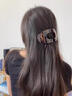 两世欢不硌头鲍鱼抓夹女弧形盘发发夹后脑勺头发鸭嘴夹开车做瑜伽都不掉 浅咖红大号 实拍图