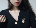 Jay花朵胸花胸针高档女别针配饰送妈妈婆婆长辈新年礼物 实拍图