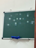 得力60*45cm粉笔书写黑板 镀锌背板绿板 磁性可吸附办公教学小白板悬挂式写字板黑板教师学教室33681 实拍图