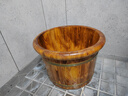 川柏香实木泡脚桶木桶洗脚盆木桶家用足浴桶泡脚木质香柏木碳化木制脚盆 26cm 【高温碳化穴位按摩】+艾草60包 实拍图