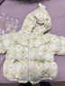 巴拉巴拉婴儿花版羽绒服女童冬季短款外套保暖甜美时尚萌208424107010 实拍图