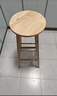 HASAYOVA 高脚凳实木吧台椅子家用酒吧高凳子前台高脚椅收银台椅子圆凳 【爆】70cm-加厚实木 实拍图