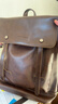 Marcue karos双肩包男皮质男士背包休闲时尚百搭电脑包出差旅行男包青年书包潮 深啡色M9001双肩包 实拍图