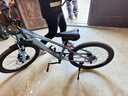 凤凰山地自行车男女变速山地车碟刹青少年儿童自行车学生单车 星际 蓝灰【单速+辐条轮】 22寸【适合130-170cm】 实拍图