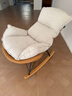 源氏木语布艺蜗牛椅北欧沙发椅现代简约客厅摇椅懒人休闲椅古铜黄 京仓款 实拍图