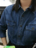 优衣库女装牛仔工装衬衫/长袖水洗产品外套通勤休闲480004 67 海蓝色 XL 晒单实拍图