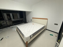 全友家居 原木奶油风板式床1.8x2米实木床脚简约主卧室双人大床 实拍图