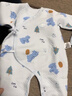 童泰婴儿衣服新生儿连体衣秋冬季夹棉保暖宝宝衣服纯棉蝴蝶哈衣2件装 绿色森林 66cm 实拍图