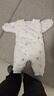 童泰新生婴儿衣服连体衣秋冬加厚夹棉初生宝宝蝴蝶衣爬服 黄色 59cm 实拍图