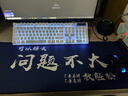 灵蛇（LINGSHE)鼠标垫800*300*3超大加厚学生办公电脑桌垫 创意简约文字 精密锁边  P101  问题不大 实拍图