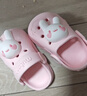 牧童儿童拖鞋夏男宝宝洞洞鞋软底女童卡通洗澡婴幼儿家居鞋萌兔粉130 实拍图