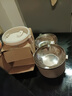 京东物流 大容量双层保温饭盒 加厚不锈钢便携密封便当收纳盒 【两层】米白色 实拍图