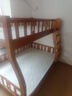 临稚胡桃木 儿童上下床实木高低床双层床上下铺床两层木床子母床 爬梯款 上铺宽1.15米下铺宽1.35米 实拍图
