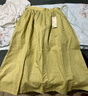 无印良品（MUJI）女式 汉麻棉轻便长裙 长半身裙女裙子 25年夏季女装 BE1VBC5S 黄色 M （160/66A） 实拍图