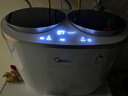 美的（Midea）分区洗波轮迷你洗衣机 MNBB10VH70E 内衣洗衣机小型婴儿懒人洗衣机 双子座 同洗同脱 国家补贴 实拍图