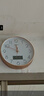 康巴丝（Compas）挂钟客厅钟表 万年历简约石英钟表挂墙时钟 C3242Y 轻奢金色 28cm 实拍图