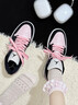 耐克（NIKE）球鞋定制JordanAJ1GS雾野樱花黑粉女款复古篮球鞋新年礼物 DC0774-101(Team17-雾野樱花S-B 37.5 _鉴别，假一赔三 实拍图