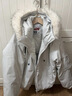 F426【赵露思同款】新国标90绒加厚大毛领工装派克连帽羽绒服 白灰色 S 实拍图