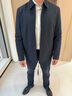 沙驰（SATCHI）男士夹克行政干部款秋冬新款翻领新商务外套男【防泼水】 藏青 L 50/175 实拍图