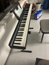 特伦斯电子琴88键折叠琴成人儿童初学电钢键盘教学乐器V10便携钢琴 典雅黑+原装琴包+Z型琴架 实拍图