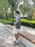 森马（Semir）冲锋衣男户外三防夹克秋情侣连帽外套夹克上衣 灰色调00322 L 实拍图