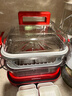 大宇（DAEWOO）【万食电蒸锅】加厚高绷玻璃 多功能炖蒸煮一体蒸汽锅分体可拆洗不锈钢S31-SE-FGH 实拍图