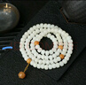 普陀山白玉菩提108颗佛珠手串寺庙送礼8mm文玩手串正品男女生日礼物 实拍图