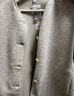 优衣库女装男装仿羊羔绒摇粒绒休闲开衫长袖宽松外套冬新款479616 02 浅灰色 M /160/84A 实拍图