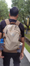 骆驼（CAMEL）云影雪糕包双肩包大容量书包男女户外徒步登山包轻便旅行背包杏色 实拍图