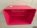 禧天龙（Citylong）塑料衣物收纳箱玩具整理箱49L 玫红色 1个装 不带轮 实拍图