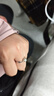 中国黄金（CHINA GOLD）一吻定情足银戒指女托帕石求婚钻戒七夕情人节礼物送女友老婆生日 一吻定情戒指-托帕石【京速达】 实拍图