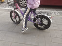 永久儿童自行车6-10岁自行车学生女童公主车男孩女孩变速减震脚踏单车 三刀-粉紫 减震/碟刹/镁合金轮毂 20寸-单速【适合135-155cm】 实拍图