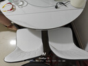 上林春天餐桌轻奢高级感餐桌实木餐桌折叠餐桌家用岩板餐桌#白亮光606四轨 实拍图