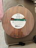 双枪黑金檀木整木切菜板加厚加大圆形砧板实木家用案板面板菜墩38*2.5 实拍图