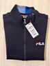 FILA斐乐官方男子针织休闲拉链外套上衣秋冬立领商务男装通勤夹克衫 传奇蓝-NV M 170/92A 实拍图