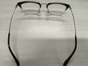 依视路（ESSILOR）男女款商务超轻镜框可配依视路镜片光学近视定制防蓝光平光眼镜 【新品】金属-眉框-2070SV-银色 镜框+依视路A4防蓝光1.60现片 实拍图