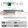 十八子作不锈钢家用菜刀 耐滑手柄刀具盈光斩切刀SL1703-AB【彩盒装】 实拍图