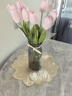 黛莉森手感郁金香仿真花假花高档手捧花束摆设客厅茶几餐桌花装饰品摆件 香槟粉6枝 实拍图