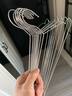 晟旎尚品实心不锈钢衣架加粗加大晾晒衣架子无痕衣服挂架撑子40cm10只装 实拍图