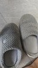 京东京造【厚底防滑】棉拖鞋男士冬季室内居家毛拖保暖半包深灰色44-45 实拍图
