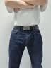 ELLE HOMME法国品牌皮带真皮自动扣本命年红腰带男士生日礼物送男友老公 【橙色礼盒】902179E/质感枪色/本命年红带身 115cm -130cm（默认发可修剪） 实拍图