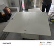 欧乐派多功能升降折叠茶几餐桌两用一体式家用小户型移动创意客厅 120*60【雪山亮白/彩釉岩玻】4凳 实拍图