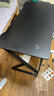 甄严选电脑桌台式电竞桌椅套装组合桌子办公家用桌学习桌书房书桌写字桌 【黑架+黑碳纤纹面】单桌120*60 实拍图