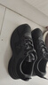 特步男子跑步鞋运动鞋轻便减震防泼水革面跑鞋黑色 实拍图