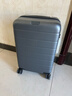 米家小米行李箱20英寸拉杆箱可登机箱PC旅行箱男女小型密码皮箱子灰色 实拍图