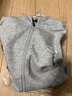 真维斯（Jeanswest）卫衣男女连帽2025春秋款日系拉链开衫外套宽松运动外套重磅连帽衫 花灰（简笔山脉白x） XL (推荐125斤-150斤左右) 实拍图