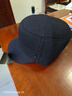 红蜻蜓中老年帽子男冬季加绒护耳鸭舌帽老人防风保暖爷爷帽老头平顶帽 加绒加厚护耳·黑色 均码 帽围可调（56-60CM） 实拍图