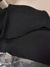 优衣库女装精纺美利奴羊毛罗纹两翻领针织衫/长袖毛衣478337 09 黑色 3XL 实拍图