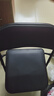 麦瑞迪椅子折叠椅凳子家用电脑椅靠背餐椅宿舍休闲办公会议培训麻将座椅 黑腿皮革 实拍图